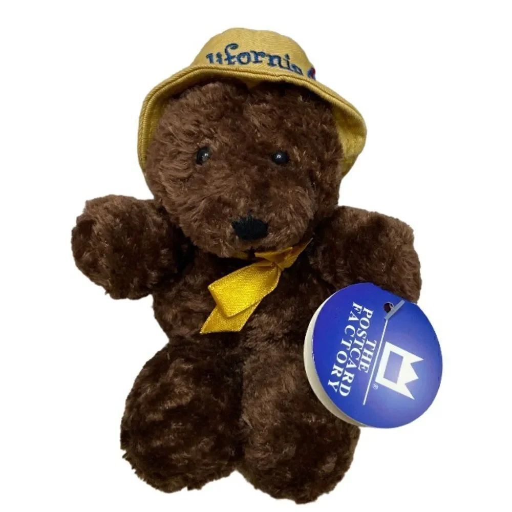 NWT The Postcard Factory Souvenir Bear 8” Stuffed Animal